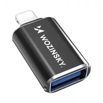 Wozinsky USB-A to Lightning kaabel 1m must - MFi sertifitseeritud kiirlaadimine ja sünkroniseerimine