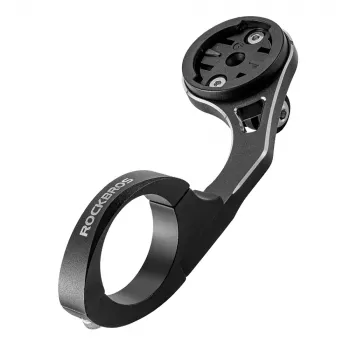 Rockbros FK-301 2-in-1 jalgrattakinnitus lenksule - jalgrattaarvuti ja action-kaamera/tuli - must