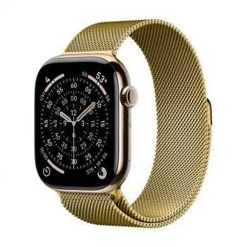 Crong Milano Steel roostevabast terasest rihm Apple Watch 38/40/41/42 mm kuldne