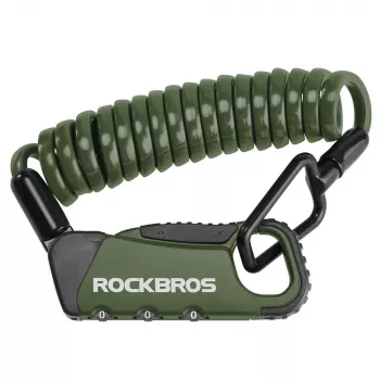 ROCKBROS RBK6N 4-kohaline kombineeritud jalgratta kaabellukk - must, 120cm x 12mm