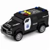 LEAN TOYS Politseiauto erisõiduk mõõtkavas 1:32, must, tulede ja helidega