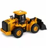 LEAN TOYS Ehitusmasin Ekskavaator Liigutatava Kopaga Helide ja Tuledega Kollane 1:43