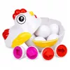 LEAN TOYS Õppiv Kana 12 Muna Sorteerija Kujundite ja Värvide Õppimiseks