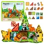LEAN TOYS Magnetilised ehitusklotsid Metsloomad Džungel Loomadeaed 27 tk