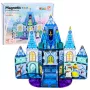 LEAN TOYS Magnetilised ehitusklotsid Jääprintsessi loss sinine 47 tk