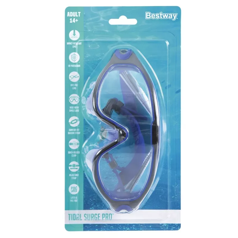 Bestway 21194 Reguleeritavad mustad ja sinised ujumisprillid