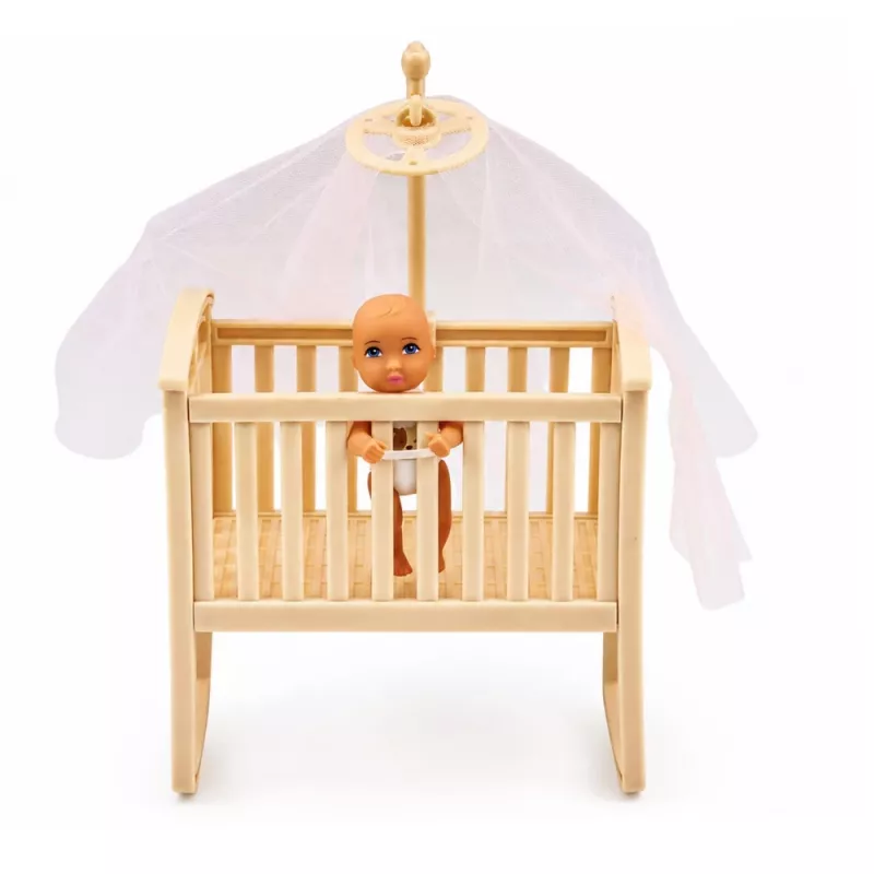 LEAN TOYS Anlily Ema ja Beebikaksikud Nukukomplekt Aksessuaaridega