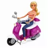 LEAN TOYS Anlily Reisiv Nukk Tõukerattaga, Prillide, Telefonihoidiku ja Aksessuaaridega