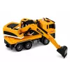 LEAN TOYS 1:14 RC Ekskavaator veok liigutatava kopaga, tulede ja helidega – kollane