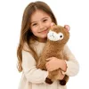 LEAN TOYS Plüšist alpakast laama mänguloom pehme karv beež 38 cm
