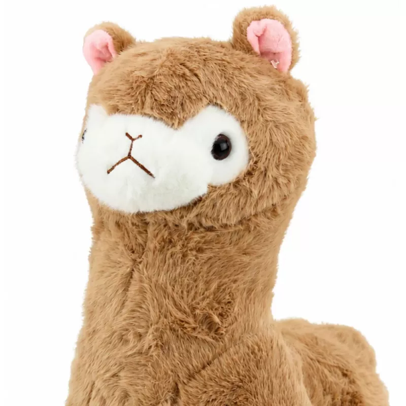 LEAN TOYS Plüšist alpakast laama mänguloom pehme karv beež 38 cm