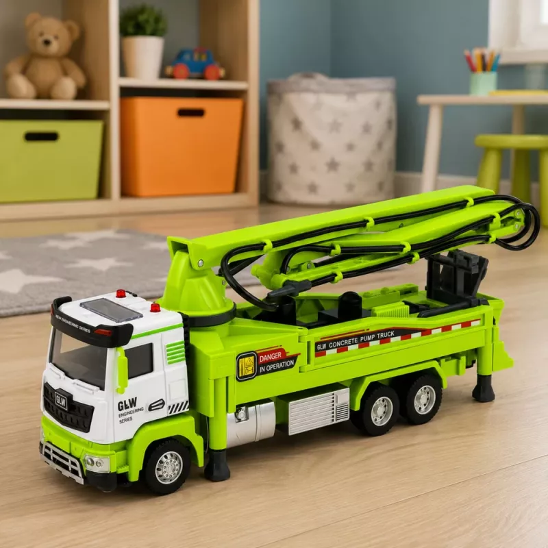 LEAN TOYS betoonipumba veok tulede, helide, veega, sõiduga 1:40