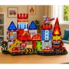 LEAN TOYS Magnetilised ehitusklotsid Tuletõrjejaam 42 tükki