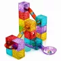 LEAN TOYS Magnetilised ehitusklotsid Kuubikud Pallirööbas Värviline 28 tk