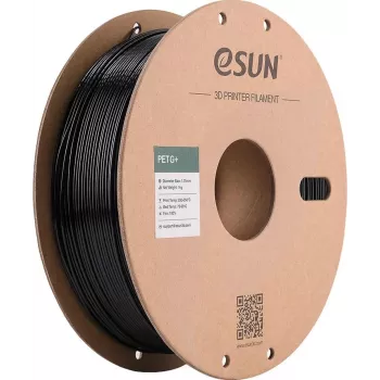 ESUN PETG+ 1,75mm must 1kg paberrulli filament