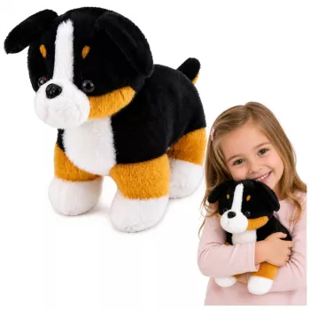 LEAN TOYS Plüšist pehme koerakaisutaja Berni alpi karjakoer 30x30 cm