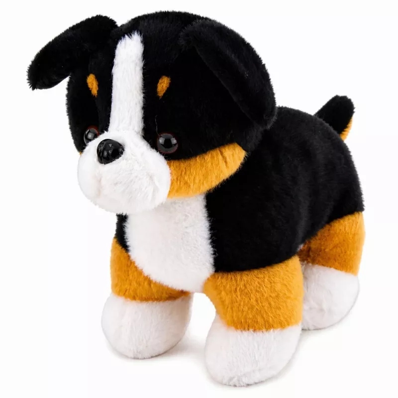 LEAN TOYS Plüšist pehme koerakaisutaja Berni alpi karjakoer 30x30 cm