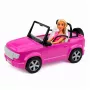 LEAN TOYS Anlily nukk avatava autoga lilla telefonihoidja ja kõrvaklappidega