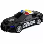 LEAN TOYS politseiauto tulede ja helidega, must, mõõtkavas 1:32