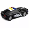 LEAN TOYS politseiauto tulede ja helidega, must, mõõtkavas 1:32