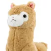 LEAN TOYS Plüüšist alpakast laama mänguloom, pehme kaisuloom, kreemikas, 38 cm