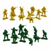 LEAN TOYS Military komplekt sõdurid sõidukid sõjaväebaas torn kujukesed 46 tk