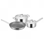 Fiskars potikomplekt 1,5L/3L ja praepann 28cm, roostevaba teras, induktsioon, mittenakkuv
