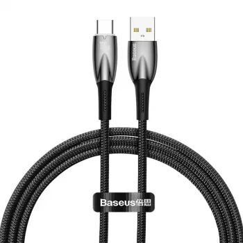 Baseus Glimmer USB-A USB-C kaabel 100W 1m must