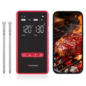 METAPEN Meatmeet X Pro Bluetooth/Wi-Fi köögiterromeeter rakendusega grilli, ahju ja suitsuahju jaoks - must