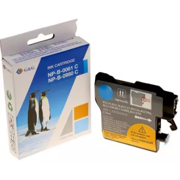 G&G Ninestar suure mahutavusega must tindikassett, ühilduv Brother LC-980/LC-1100 (XXL, 20 ml, 600 lehekülge)