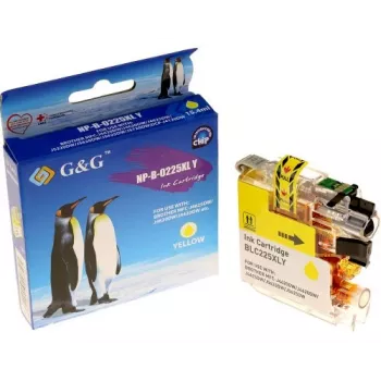 G&G ühilduv tindikassett Brother LC-225XLY kollane