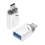 XO NB256B OTG-adapter USB-A pesa - USB-C pistik, valge (NB256B)