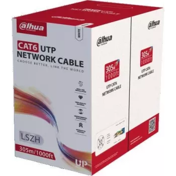 DAHUA PFM923I-6UN-C CAT6 UTP kaabel, 305m, valge
