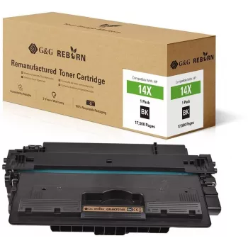 G&G Reborn taastatud must toonerikassett HP 14X (CF214X) jaoks – 17 500 lehekülge