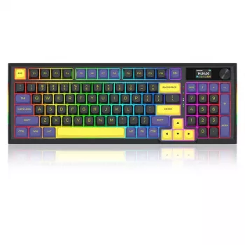 Redragon K725LBY-RGB-PRO Glintstone 75% traadita mehaaniline mänguklaviatuur (kolme režiimiga, vahetatavate punaste lülititega)