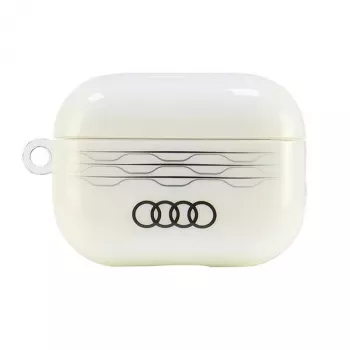 Audi IML Geomeetrilise mustriga AirPods Pro 2 ümbris Valge