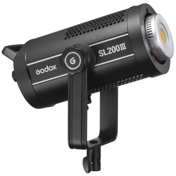Godox SL200III 200W päevavalgus LED videovalgusti Bowensi kinnitusega, 5600K, CRI 96+, TLCI 97+, rakenduse juhtimine, vaikne ventilaator, 11 FX efekti