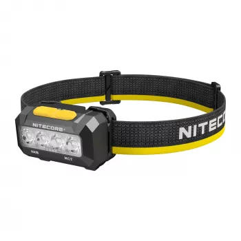 Nitecore HA19 600 luumenit valge ja punane LED-pealamp IPX7 veekindlus, 100m valguskaugus, kahe nupuga liides, peegeldav peapael, 3x AAA toide