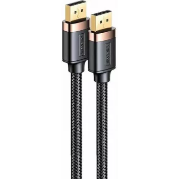 USAMS DisplayPorti kaabel 2m 4K U74HD Must SJ531HD01 (US-SJ531)