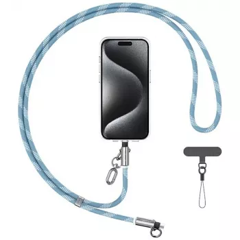 USAMS SJ746 30W USB-C–Lightning telefoni kaelapaela laadimiskaabel 1,2 m sinine