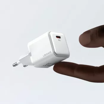 USAMS X-ron Series 30W USB-C PD3.0 seinadapter, valge (EL pistik) - US-CC186