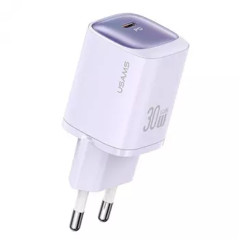USAMS CC251 30W GaN USB-C kiirlaadija HC Series lilla