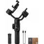 Zhiyun Smooth 5S AI nutitelefoni gimbal magnetilise täiendvalgusega, 3-teljeline stabilisaator, 300 g kandevõime, must