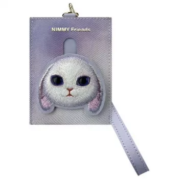 Nimmy Big Eyed Pet 2.0 Rabbit kaardihoidja rahakott, lilla