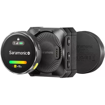 Saramonic BLINKME B2 2-inimese traadita mikrofonisüsteem puuteekraani, sisseehitatud salvestuse ja laadimiskohvriga
