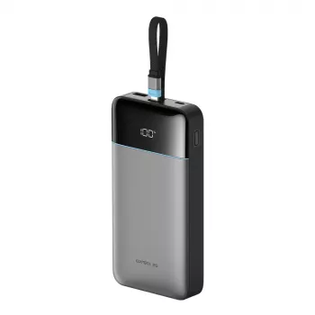CUKTECH LPB252N 25000mAh 120W Power Bank sisseehitatud USB-C kaabliga, hall