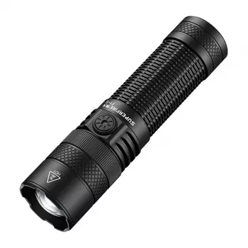 SUPERFIRE F1-S 1500 Lumeni laetav LED-taskilamp teleskoopzoomiga, 5 režiimi, IP44, must