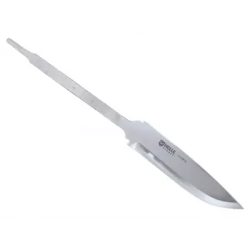 Helle #99 noa tera – Sandvik 12C27 roostevaba teras, Scandi lihv, Drop Point – isetegija noavalmistus
