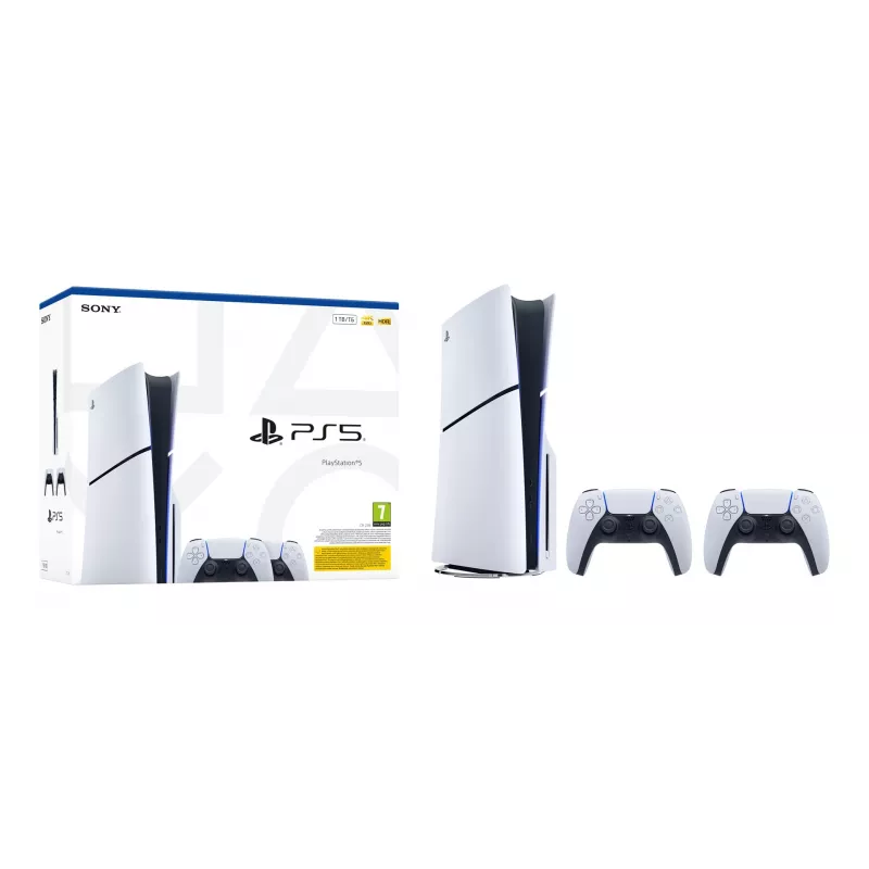 Sony PlayStation 5 Slim Disc Edition 1TB konsool - valge ja must