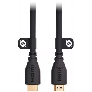 RODE HDMICABLE3M 3m kiire HDMI-kaabel Ethernetiga, 4K 60Hz, HDR, 18Gbps, kullatud pistikutega
